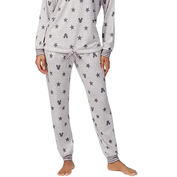Disney Other - Disney Mickey Mouse Grey Jogger Pajama Pants Size Medium